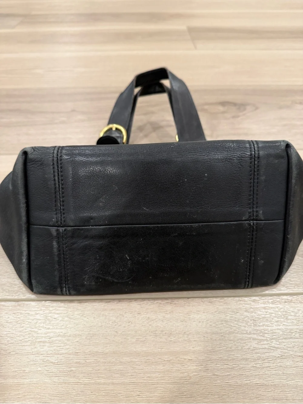 Vintage 1997 Coach 4133 Waverly Black Leather Tote Bag